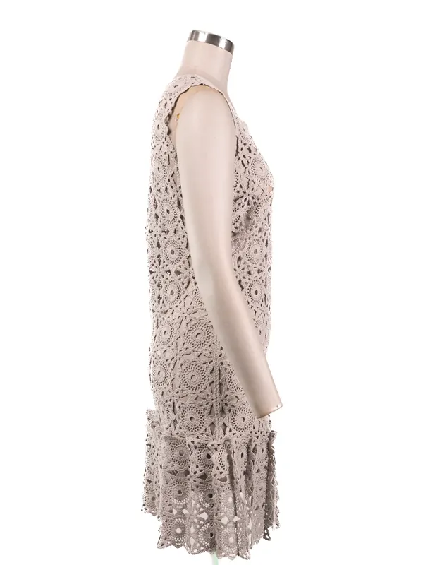 Stone Circular Lace Dress — side view
