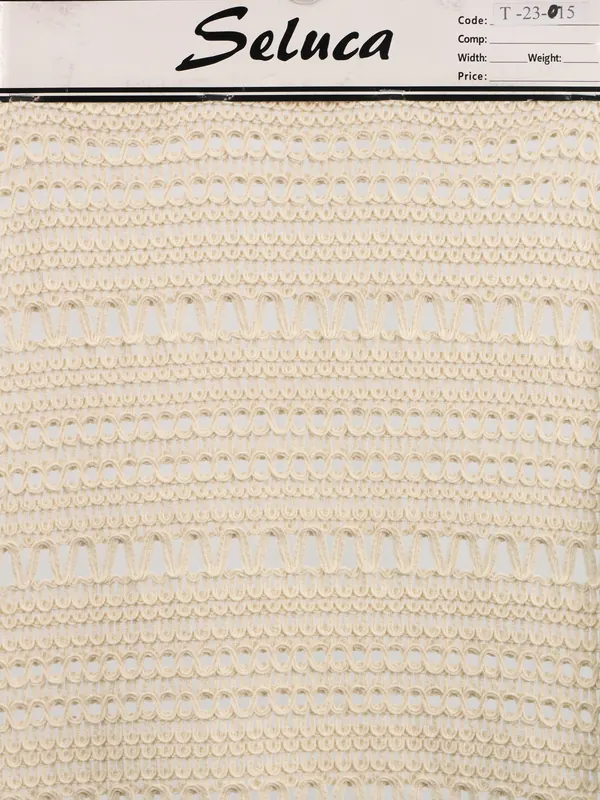 Ivory Crochet Stripe Swatch — swatch view
