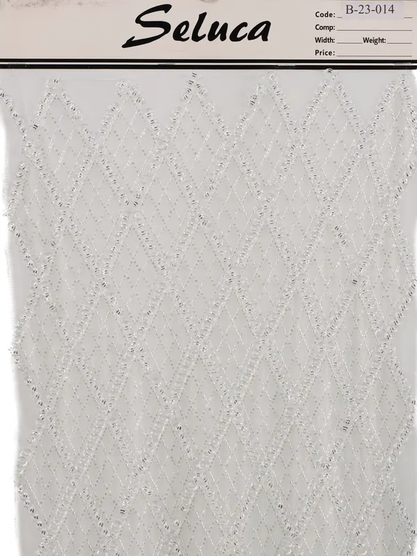 Ivory Diamond Mesh Swatch — swatch view