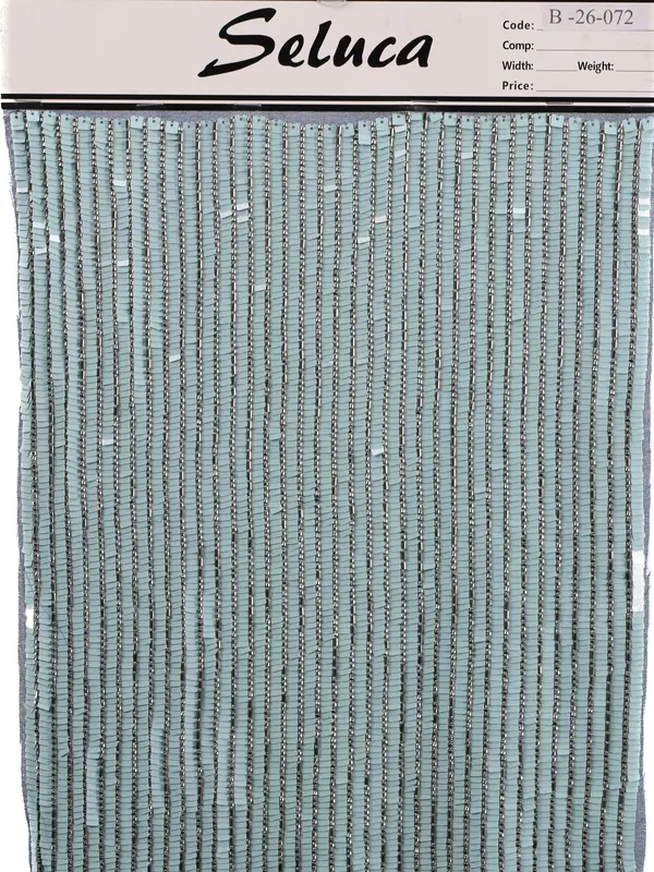 Aqua Linear Beaded Swatch — swatch view