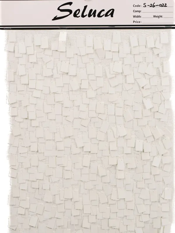 Ivory Square Paillette Swatch — swatch view
